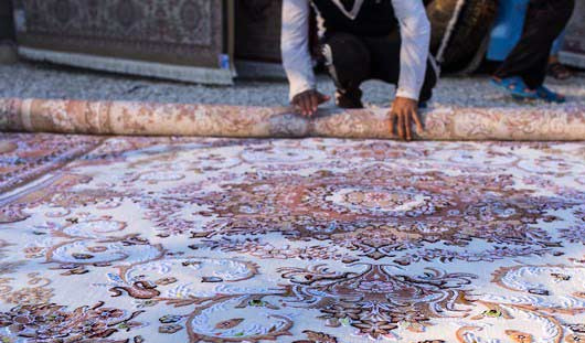 روش اصولی لول کردن قالی در قالیشویی مطهری